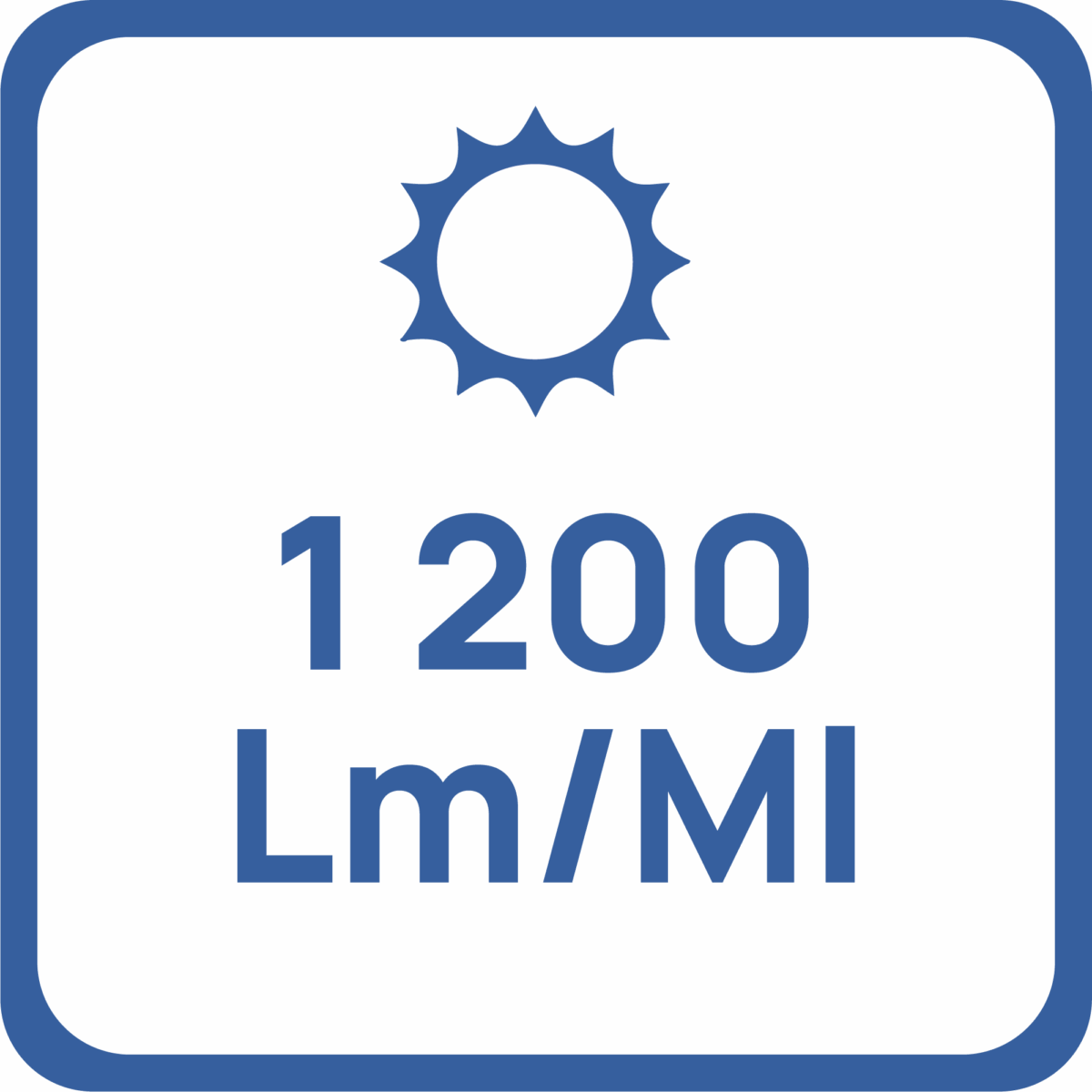 1200 Lumens par mètre linéaire