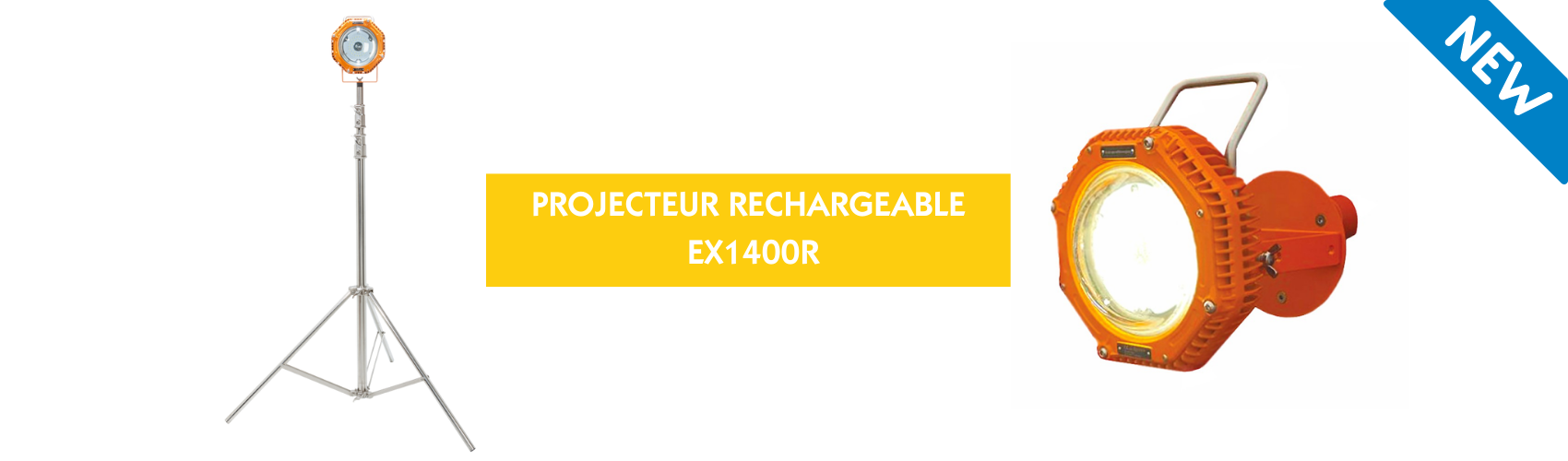 NOUVEAUTÉ PRODUIT _ PROJECTEUR RECHARGEABLE EX1400R
