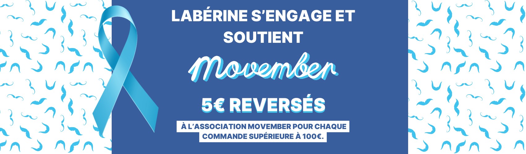 Bandeau actualité - Labérine soutient la campagne MOVEMBER