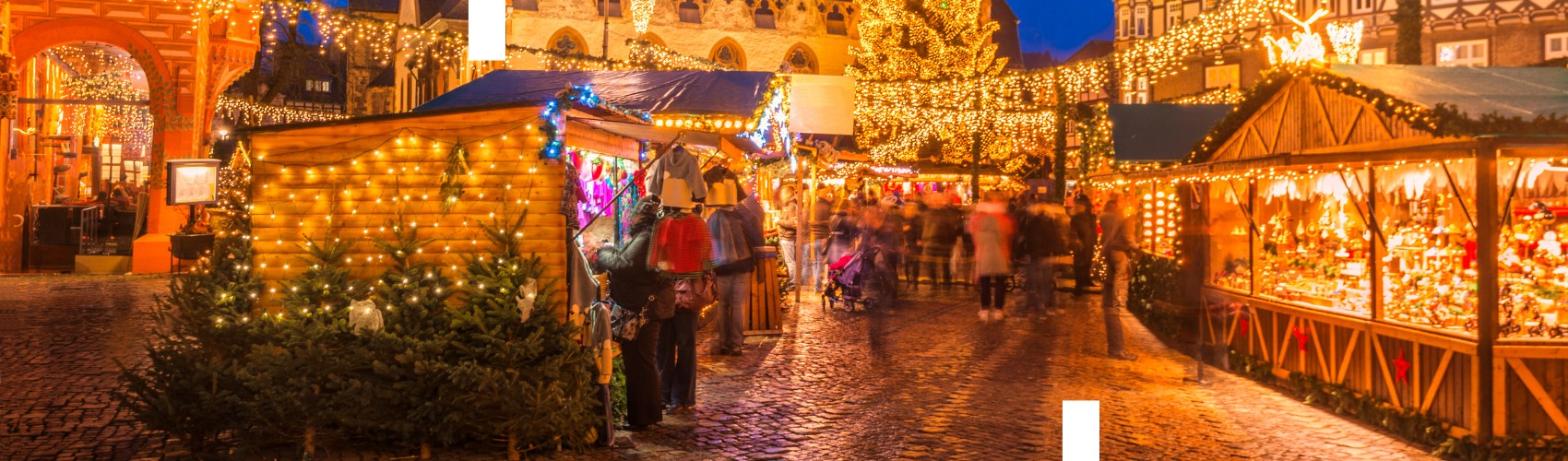 Passages de câbles pour marchés de Noël