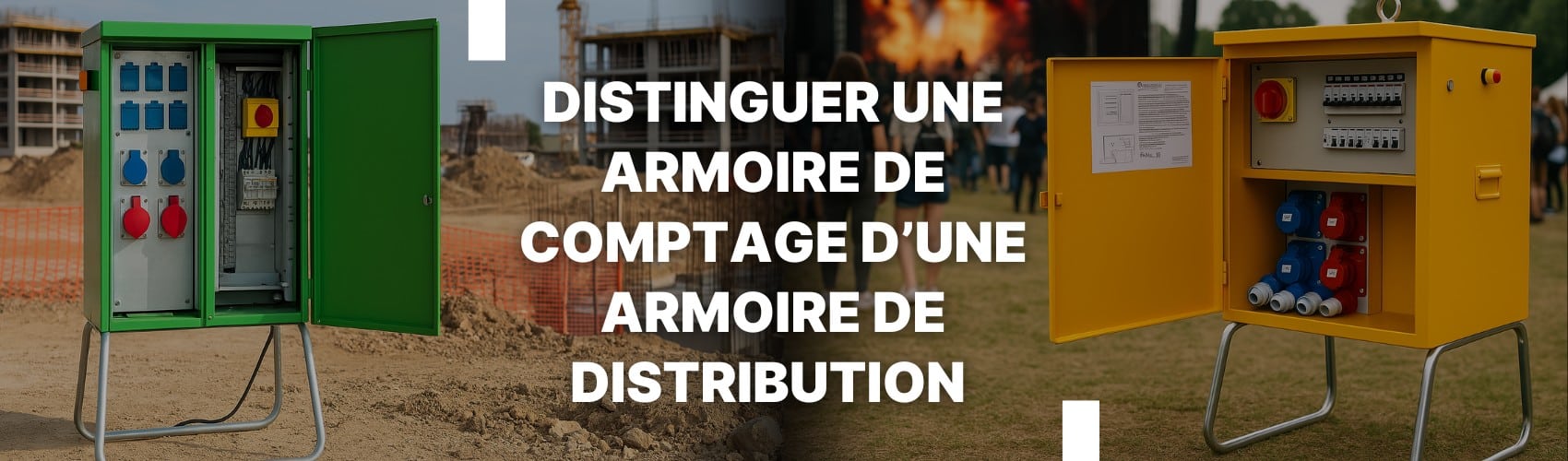 Distinguer une armoire de distribution d'une armoire de comptage