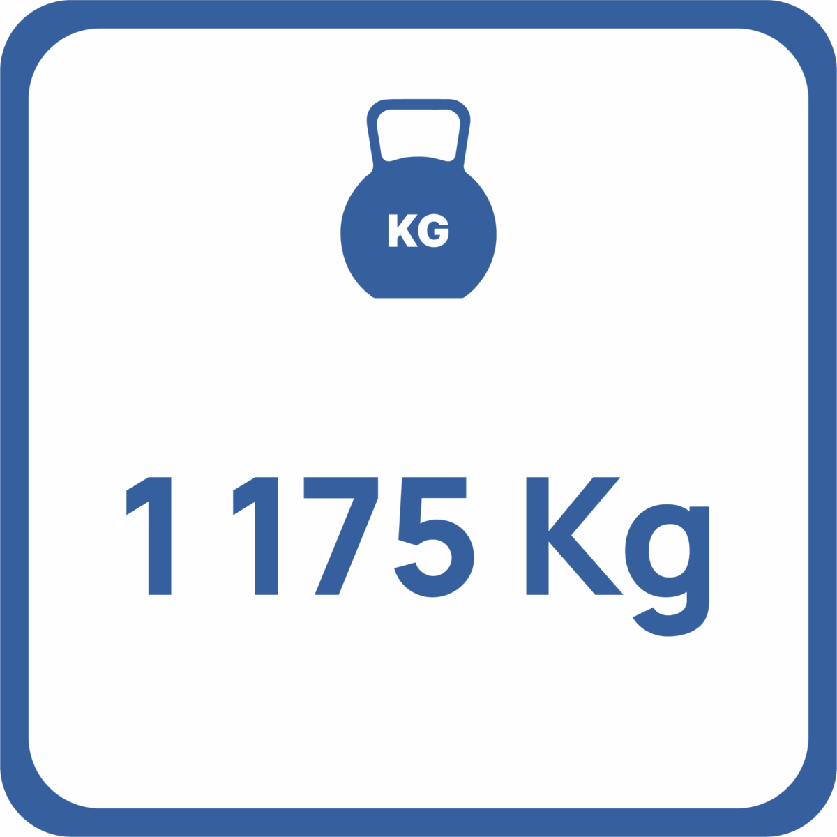 Pictogramme poids 1175 Kg