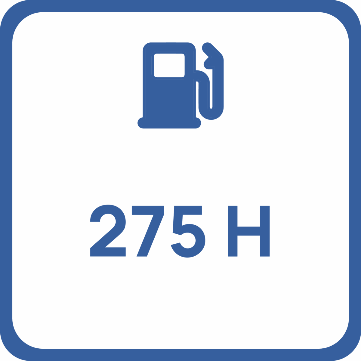 Pictogramme autonomie générateur 275 heures