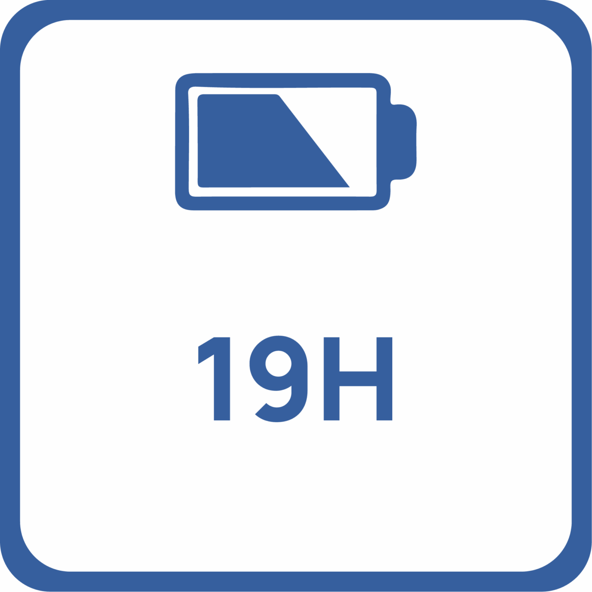 Pictogramme autonomie 19 heures