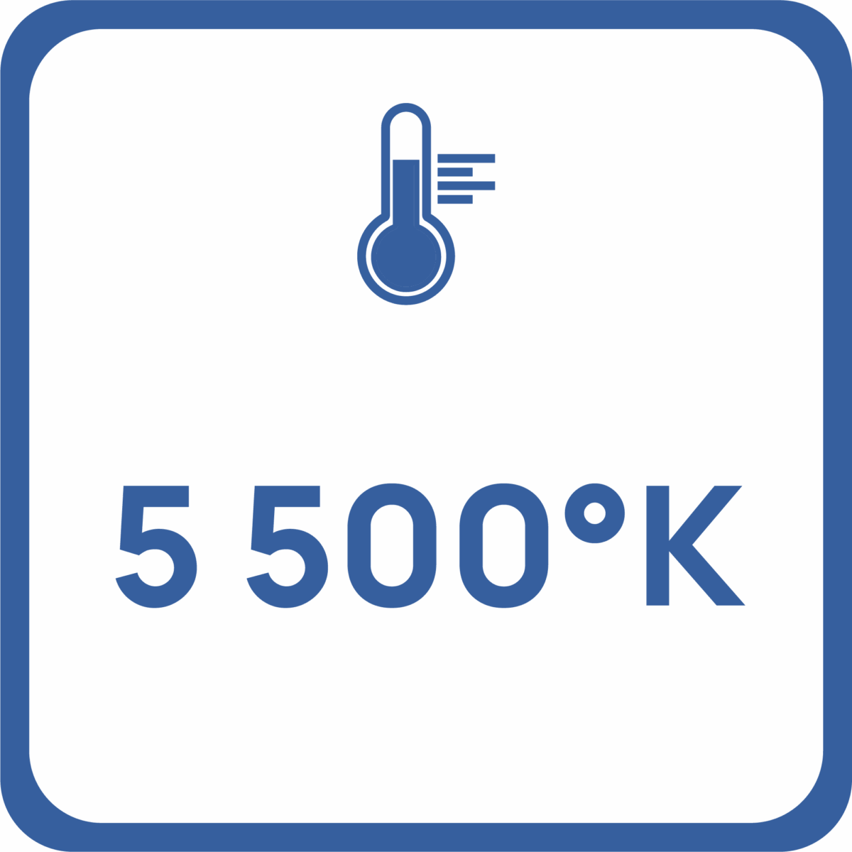 Pictogramme - 5 500°K